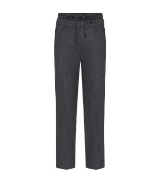 CAMBIO - Karen grey fuzzy pinstripe - Gr. - 28