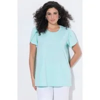 Ulla Popken T-Shirt T-Shirt Lagenoptik A-Linie Rundhals Halbarm
