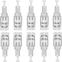 P-Beauty Cosmetic Accessories Dermaroller Dermapen Microneedling Nadeln für Dermapen mit Gewinde Verschluss, Microneedling Nadeln, Gewinde Nadeln, Dermapen