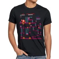 style3 T-Shirt Donkey Kong Elevator Level super nes switch mario nintendo 80er retro