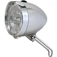 Union Fahrradbeleuchtung Union Dynamo-Scheinwerfer LED chrom Stvzo UN-4935 mit Schalter 40 Lux