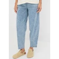 bonprix Loose-fit-Jeans (1-tlg) Barrel-Form, mit Gummibund, mit Elasthan-Anteil
