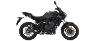 Sport Auspuff Komplettanlage WORKS BLACK Yamaha MT-07 Bj.2021-2024 RM33/RM46 EURO5 Kat eintragungsfrei