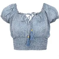 Guru-Shop Longbluse Blusentop Boho chic, seidige Hippie Bluse -.. alternative Bekleidung