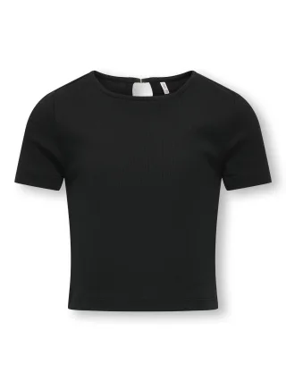 KIDS ONLY - KOGRENE LIFE S/S OPEN BACK TOP JRS Black - Gr. - 158/164