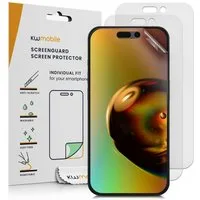 kwmobile Displayschutzfolie 3x Folie matt für Apple iPhone 15, 3 Stück, Schutzfolie Anti-Fingerabdruck Displayschutz Displayfolie entspiegelt