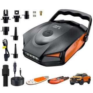 WaveRite 50PSI Paddle Board Pump Electric Portable High Pressure iSUP Pump Dual Stage Inflation Auto Shut Off And Deflat