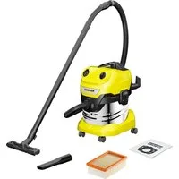 KÄRCHER Nass-Trocken-Sauger WD 4 S V-20/5/22, 1000 W, inkl. Flachfaltenfilter, 1.000W, Edelstahlbehälter: 20l