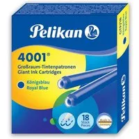 Pelikan Füllfederhalter Pelikan Großraum-Tintenpatronen 4001 GTP/18, königsblau