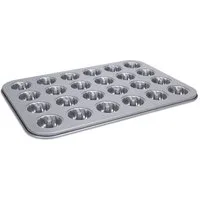 STÄDTER Backform We Love Baking Gugelhupf Konfekt Backform, Metall, 25 cm, Silber, ideal für kleine Kuchen und Desserts