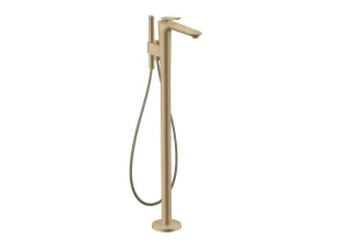 Hansgrohe Wannenmischer Bodenstehend Axor Citterio C Cubic cut brushed bronze , 49441140 49441140