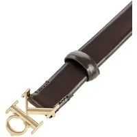 Calvin Klein Ledergürtel ROUND CK BUCKLE 30MM BELT SMOOTH Größenverstellbar mit Metallschließe