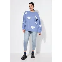 Studio Untold Regular-fit-Jeans Mom-Jeans Struktur mit Glitzer 5-Pocket
