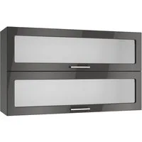 KOCHSTATION Klapphängeschrank KS-Milan Klapphängeschrank 100 cm, matte oder hochglänzende Fronten