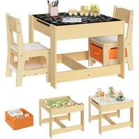 Woltu Kindersitzgruppe, (1-tlg), Maltisch Kindermöbel, Tischplatte abnehmbar