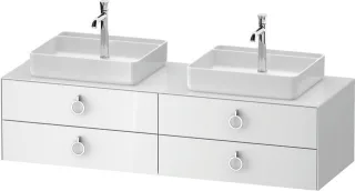 Duravit White Tulip Konsolenwaschtischunterbau wandhängend Weiß Hochglanz 1600x550x408 mm - WT4996B8 WT4996B85850000