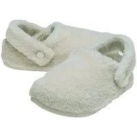 Crocs Classic Cozzzy Slipper (Kunstfell, warm) naturweiss - 1 Paar Hausschuh