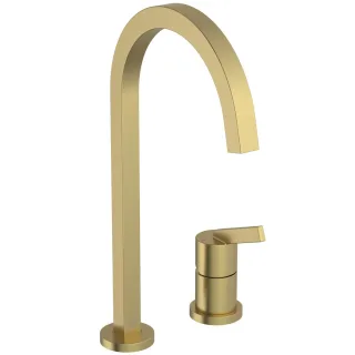 Ideal Standard 2-Loch-Küchenarmatur Gusto Ausladung 204mm eckiger Auslauf Brushed Gold, BD423A2 BD423A2