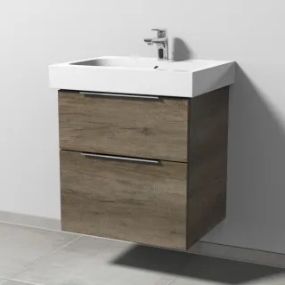 Sanipa 3way Waschtischunterbau zu Geberit iCon Waschtisch mit 2 Auszügen, Eiche-Nebraska UM65037