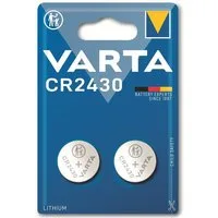 VARTA VARTA Knopfzelle Lithium, CR2430, 3V 2 Stück Knopfzelle