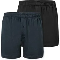 Schiesser Boxershorts Boxershorts Multipacks (2er Pack) lockere Passform, mit Eingriff, Gummizug
