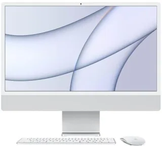 Apple iMac 2021 24 Zoll M1 8-Core CPU 7-Core GPU 8GB RAM 256GB SSD silber