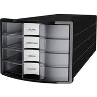 HAN Schubladenbox HAN IMPULS 2.0 1012-363 Schubladenbox Schwarz DIN A4, DIN C4 Anzahl de