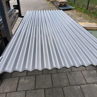 Wellblech 76/18 | Dach | 2,50 m Länge | Graualuminium ( RAL 9007 )
