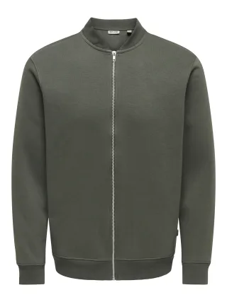 ONLY&SONS - ONSCERES REG ZIP BOMBER JCK Beluga - Gr. - L