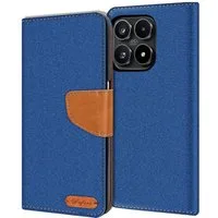 CoolGadget Handyhülle Denim Schutzhülle Flip Case für Xiaomi 17 6,3 Zoll, Book Cover Handy Tasche Hülle für Xiaomi 17 Klapphülle