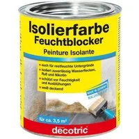 decotric® Isoliergrundierung Decotric Isolierfarbe Feuchtblocker 750 ml weiß