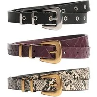 Friends Like These Ledergürtel Friends Like These Schmale Gürtel, 3er-Pack (3-St)