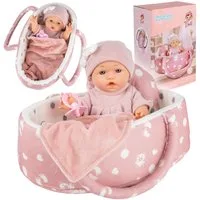 Kinderplay Dolls & Strollers Babypuppe Puppe mit Tragebett – Erste Babypuppe – Spielset für Kinder (Set)