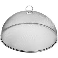 Karl Weis Schutzhaube Insektenhaube Fliegenhaube Fliegenschutzhaube Insektenschutzhaube,(Lebensmittelschutzhaube, Ø 34 cm Lebensmittelabdeckhaube) Edelstahl Servierhaube - besonders feines Gewebe