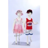 Eurotondisplay Schneiderpuppe Eurotondisplay Kinderpuppen Flexible biegbare Kids weiß stoffbezogen, Nicht zutreffend