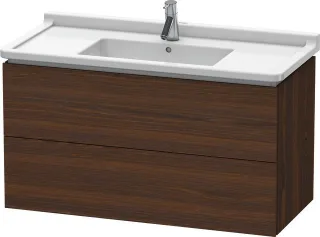 Duravit L-Cube Waschtischunterbau wandhängend Nussbaum gebürstet Matt 1020x469x558 mm - LC626606969 LC626606969