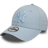 New Era Baseball Cap New York Yankees MLB League Essential Tonal Hellblau Verstellbare 9For (1-St)