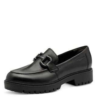 Tamaris - Da.-Slipper black leather - Gr. - 40