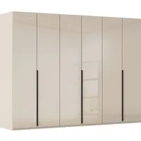 rauch Drehtürenschrank Kleiderschrank Schrank Garderobe Wäscheschrank BESTSELLER MONTCLAR (3 Ausstattungen BASIC/CLASSIC/PREMIUM (SOFT-CLOSE), Breiten 201-400 cm) Front in Glas/Hochglanz/Dekor/Grauspiegel in 5 Breiten MADE IN GERMANY