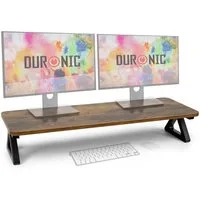 Duronic Monitorständer, (DM06-2 AW Monitorständer, 82 x 30 cm Fläche, Bis 10kg, 16 cm Höhe)