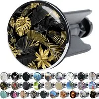 Sanilo Waschbeckenstöpsel mit Motiv, viele schöne Abflussstöpsel zur Auswahl, Ø 4 cm, hochwertig, universell, 100% wasserdicht