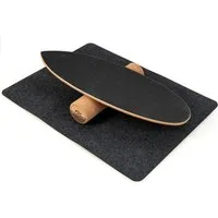 COSTWAY Balanceboard, aus Holz, für zuhause, inkl. Korkrolle, bis 227kg