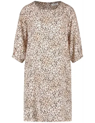 GERRY WEBER Collection - Fließendes Kleid schwarz/weiß - Gr. - 38
