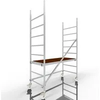 ALTEC Aluminium Fahrgerüst Rollfix 2.0 mit Ø125mm Rollen & Wandanker, Made in Germany, maximale Arbeitshöhe 10 Meter