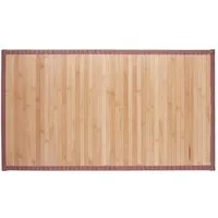 relaxdays Badematte Bambusmatte natur, Höhe 4 mm, Bambus, 80 x 45 cm