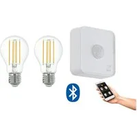 EGLO LED-Leuchtmittel Lm_led_e27, E27, E27 - 2X6W - Glas - Ø60mm - Bluetooth - APP - Fernbedienung - Sensor