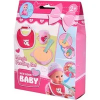 SIMBA Puppen Pflegecenter Puppe New Born Baby Zubehör magisches Fütterset 105560515
