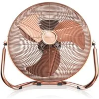 Brandson Windmaschine Bodenventilator im Retro Stil, hoher Luftdurchsatz, 200W, Kupfer, 53,5 cm Durchmesser, NTV Sieger 2026, robuster Stand, stufenlos neigbar, GS-Geprüft
