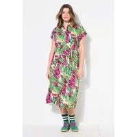 Studio Untold Jerseykleid Maxikleid oversized Jungle-Print