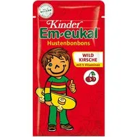 Em-eukal Süßigkeit, Em eukal Kinder Wildkirsche Hustenbonbons mit 5 Vitaminen 75g